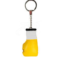 Porte-clés gant de boxe personnalisé Mini porte-clés blanc luxe personnalisé Gants de boxe Accessoires 3D Design Porte-clés de boxe en métal