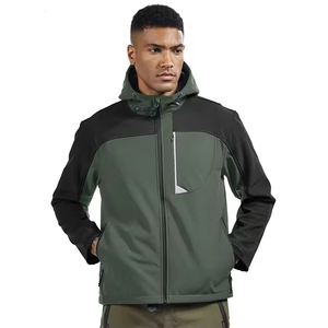 High Quality Men's Softshell <b>Jacket</b> Full Sleeves Lightweight Comfortable Windproof Casual Plain <b>Fleece</b> <b>Lined</b> - Product Image 4