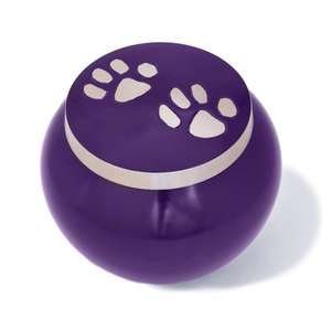 Urne funéraire pour animaux de compagnie Black Odyssey, design empreinte de patte or rose, urnes métalliques pour cendres, urne Odyssey artisanale pour os d'animaux, souvenir. - Product Image 5