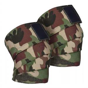 <b>Pink</b> Camouflage Weightlifting Knee <b>Wraps</b> Natural Rubber/PVC Non-Slip Elastic Support Straps for Squats Powerlifting Training - Product Image 3