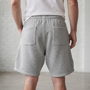Pantalones Cortos Deportivos Holgados para Hombre, Casuales, 100% Algodón, Felpa, Cintura Media con Cordón, Ajuste Holgado, Ropa de Calle para Invierno, Pantalones Cortos Deportivos para Correr - Product Image 2