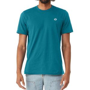 T-shirt unisexe vert sarcelle 100% coton léger à manches courtes style ras du cou, vêtement décontracté d'été pour commandes en gros - Product Image 1