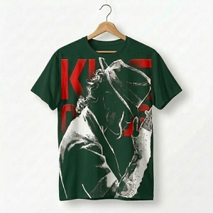 T-shirt noir imprimé King Michael Jackson pour homme, manches courtes, col rond, coupe ample, style jersey décontracté, 100 % coton, écologique - Product Image 4