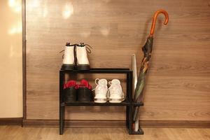 Chic <b>Shoe</b> Rack Dual Tier Modern Organizer <b>Space</b> <b>Saving</b> Design Strong Durable Frame Flexible <b>Storage</b> Minimal Entryway Solution - Product Image 6