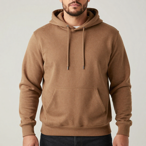 เสื้อฮู้ดดี้ผู้ชายไซส์ใหญ่สำหรับฤดูหนาว ทรงปกติ กันน้ำ ผลิตจากโพลีเอสเตอร์/ไนลอน ผ้าฟลีซแบบสวม มีกระเป๋า ดีไซน์ปักลาย รับผลิตแบบ OEM - Product Image 6