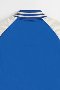 Vestes de baseball universitaires personnalisées pour hommes, de haute qualité, respirantes, avec impression sérigraphique, veste de baseball en satin - Product Image 6