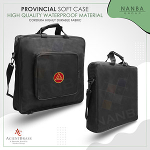 Provincial Soft Case With Pocket Emblem Embroidery Royal Arch Masonic <b>Apron</b> Carrying Shoulder Bag - Product Image 2