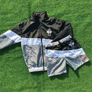 Custom Brand Logo Men Jacket Shorts <b>Sweat</b> Suit Summer <b>Set</b> Windbreaker Clothing Outfits Shorts <b>Set</b> Two Piece Men's Tracksuit <b>Sets</b> - Product Image 3