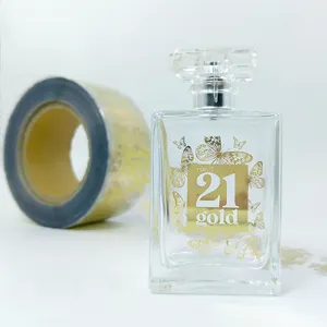 GH-印刷金属香水瓶ラベル香水瓶ボックスラベル金属