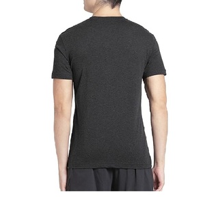 T-shirt Homme Noir Uni 100% Coton Qualité Luxe Coupe Ample Oversize Hip Hop Logo Personnalisé - Product Image 2