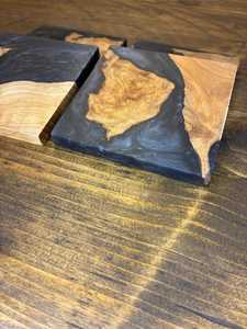 Low Price Luxury Handmade Round <b>Epoxy</b> <b>Resin</b> Florals Drink Coasters for Dining <b>Table</b> Office Desk & Kitchen Use - Product Image 2