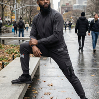 Ensemble de sport unisexe de compression pour la course et l'entraînement, coupe ajustée, haute performance, survêtement Maluza léger, respirant et à séchage rapide