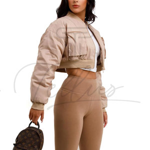 <b>Men</b> Cropped Bomber <b>Jacket</b> Plus Size Quick Dry Lightweight Nylon Windbreaker Streetwear Short Private Label OEM Wholesale Fashion - Product Image 6