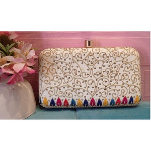 Best Quality Stylish Women <b>Clutch</b> Purse for Party Evening Wedding Designer Handmade Handbag Available At Best Market Price - Product Image 3