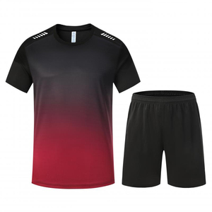Maillot de football imprimé, tenue de sport personnalisée par sublimation, ensemble bleu pour uniforme d'équipe, vente en gros de maillots de football - Product Image 4