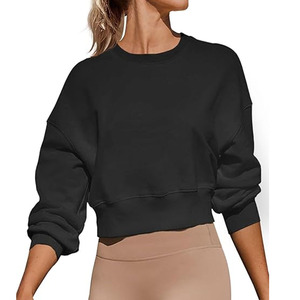 Sudaderas Cortas Bordadas de Otoño para Mujer Hechas a Medida, 100% Algodón Felpa Transpirable, MOQ Bajo, Fabricación Profesional - Product Image 5