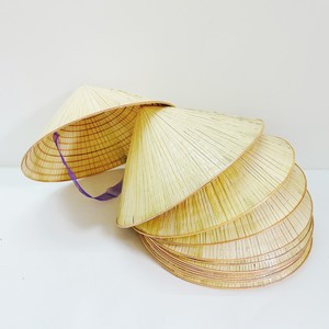 Sombreros de Bambú Hechos a Mano Naturales para Hombres, Mujeres y Niños, Sombrero de Hoja de Palma de Vietnam con Logotipo Personalizado para Exportar - Product Image 2