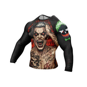 High Quality Custom Compression Heat-Transfer Printed Breathable Sleeveless Men's Rash Guard MMA Training Polyester/Nylon - Product Image 6