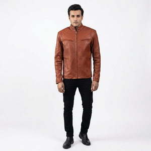 <b>Men's</b> High Quality Genuine <b>Leather</b> Biker Style Fashion <b>Jacket</b> Best Selling XL Size Custom Made Tanned Wholesale <b>jacket</b> for <b>men</b> - Product Image 4