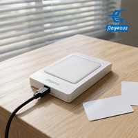 Lector de Escritorio RFID HF, Compatible con Múltiples Formatos de Tarjeta, Salida a Través de Software, Protocolo ISO 14443A, Material de PC, Compatible con Windows/Mac/Linux/Android