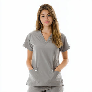 ชุดยูนิฟอร์มสำหรับกรูมมิ่งสัตว์เลี้ยง เสื้อผ้าสำหรับกรูมเมอร์สัตว์เลี้ยง แขนสั้น ชุดกรูมมิ่งสุนัข เสื้อกันน้ำสำหรับร้านขายสัตว์เลี้ยง เสื้อคลุมระบายอากาศ - Product Image 2