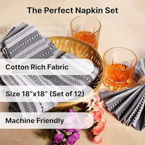 Paños de Cocina de Algodón Estampados a Rayas, Paños de Cocina de Algodón para Secar y Limpiar, Patrones Cuadrados y en Rollo - Product Image 2