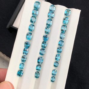 Piedras Preciosas Sueltas de Circonio Azul Natural, Corte Octogonal, Alta Calidad, Certificadas por IGI, Estilo Clásico Brillante para Joyería, Venta al Por Mayor - Product Image 2