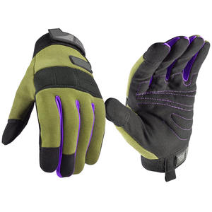 ถุงมือช่างแบบหนาพิเศษ ดีไซน์ใหม่ ฝ่ามือทำจากหนังสังเคราะห์และปลายนิ้วเสริมความแข็งแรง เพิ่มความทนทาน พร้อมโลโก้สั่งทำ - Product Image 3