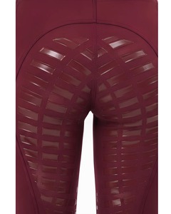 Leggings de equitación de cintura alta con silicona en todo el asiento para mujer, con logo personalizado, compresión, transpirables y que absorben la humedad, para hombre - Product Image 4