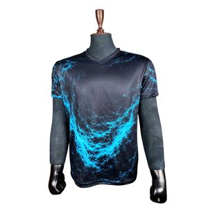 Camiseta de Fútbol Retro Personalizada con Sublimación Deportiva Transpirable, Nombre del Equipo, Antibacteriana, de Secado Rápido, Cuello Redondo Delantero, Media Manga - Product Image 5