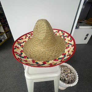 Unisex Natural Grass Embroidered Mexico Sombrero <b>Hat</b> Adult Wholesale Bulk Stock for Beach Fiesta Party <b>Summer</b> Travel Buyers - Product Image 2