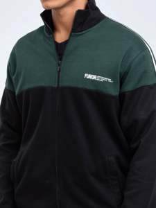 Men's Grey Solid Acid Wash Color Blocking Tracksuit Set <b>Full</b> <b>Zip</b> <b>Hoodie</b> Joggers Breathable Sporty Casual Wear Winter Regular Fit - Product Image 6