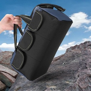 Sac à outils pour hommes, imperméable, à fond rigide, robuste, à large ouverture, avec fermeture éclair, hauteur réglable, capacité de 150 lb, diverses options - Product Image 3
