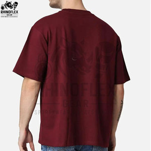 T-shirt Homme Oversize 100% Coton Personnalisé Motif Uni Grande Taille Coupe Droite 180 Grammes Respirant - Product Image 2