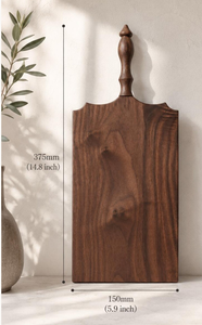 Tabla de Cortar de Madera de Nogal Marrón en Oferta, Ecológica y Duradera, Rectangular con Asa para Servir Charcutería y Frutas - Product Image 5