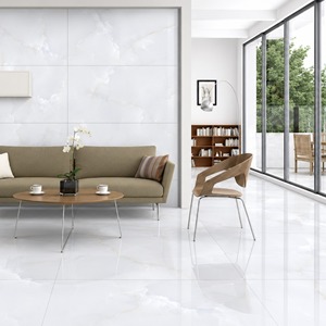 White Marble Look Porcelain <b>Tile</b> 600x1200mm Glossy Surface Floor <b>Tiles</b> for Living Room Interior Use - Product Image 1