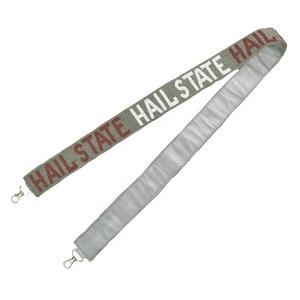 Correa de Bolso Deportiva Rectangular Personalizada Hecha a Mano con Cuentas de Vidrio sobre Base de Algodón Transparente Hail State, ZONA DE ARTE CREATIVO ST-PS68 - Product Image 1