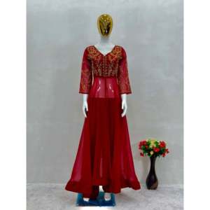 Conjuntos de traje de diseñador para mujer Top hecho a mano y Can Vas Patta Pent elegante trabajado a mano - Product Image 2