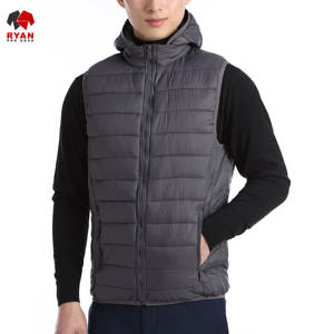 Gilet matelassé pour homme de qualité supérieure, tissu confortable et respirant avec logo personnalisé et design de poche - Product Image 5