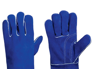 14-Inch <b>Long</b> Leather Welding & Work <b>Gloves</b> – Extreme Heat Resistant Split Cowhide Protective <b>Gloves</b> - Product Image 4