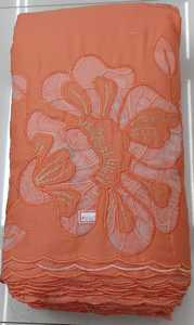 Écharpe/Stole Traditionnelle Ethnique pour Femmes et Filles, Douce, 100% Perles, Tissée à Motifs Floraux, Broderie Ajourée, Bordure Festonnée - Product Image 6
