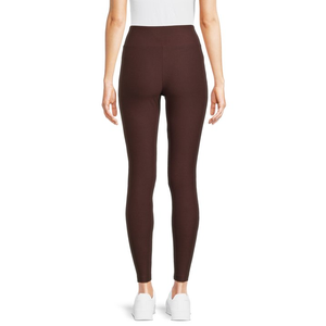 Leggings tricotés taille haute couleur unie, longueur intégrale, extensibles, respirants et confortables pour femme, idéaux pour le yoga et la gym, toutes saisons - Product Image 6