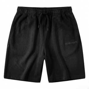 High Quality <b>Mens</b> Core Comfort <b>Sweat</b> <b>Shorts</b> Minimal Athletic Lounge Bottoms Relaxed Drawstring Casual Fitness Summer Wear - Product Image 3