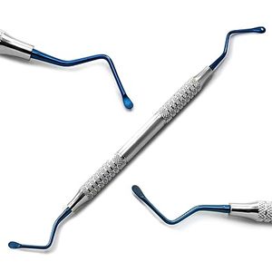 Cureta Ósea Dental Lucas de Doble Extremo, Instrumento Quirúrgico de Acero Inoxidable, Equipo de Cirugía Dental con Certificación ISO - Product Image 6