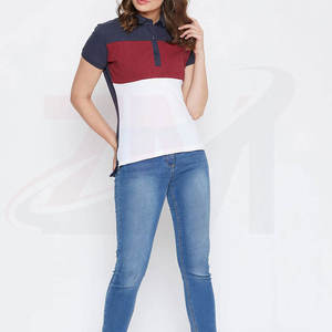 Polo pour femme fabriqué au Pakistan, haute qualité, 100% coton, fournisseur direct d'usine, polo avec logo personnalisé - Product Image 4