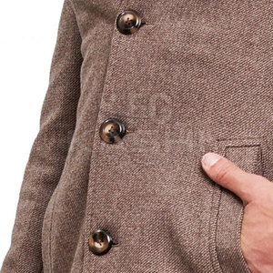 Abrigo de Invierno Premium para Hombre, Tejido de Lana, Lujo y Comodidad, Manga Larga, para Viajes al Aire Libre, Cálido, Grosor Estándar, Ropa Exterior para Uso Diario - Product Image 6