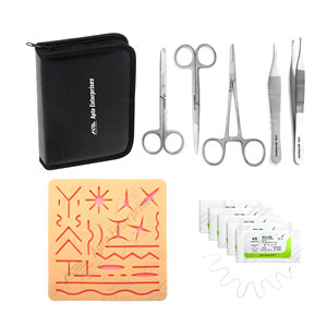 Medical Student Teaching Equipment Set Stainless Steel <b>Suture</b> Practice <b>Kit</b> High Quality Silicone Skin Pad Medic Instruments - Product Image 1
