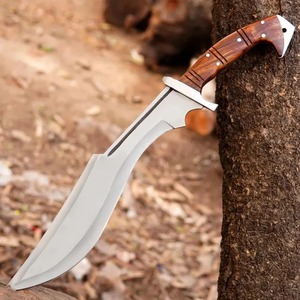 Couteau de camping artisanal en acier D2 de qualité industrielle avec étui en cuir, personnalisable OEM/ODM, 17 pouces - Product Image 4