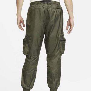 Men’s Olive Green Cargo Jogger Pants Lightweight Utility <b>Trousers</b> Elastic Waist Multi Pocket Casual Outdoor Workwear Pants with - Product Image 6