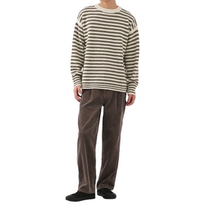 Cárdigan Personalizado para Hombre con Cuello Alto a Rayas, Suéter de Manga Larga, Lana Gruesa y Cachemira, Moda de Invierno, Tejido Cálido, ODM - Product Image 5